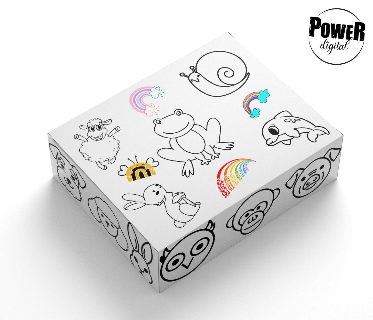 120 Animal Doodle SVG Bundle | Cute Safari & Farm Animal Clipart | Nursery Doodle SVG Files - GiftUpp