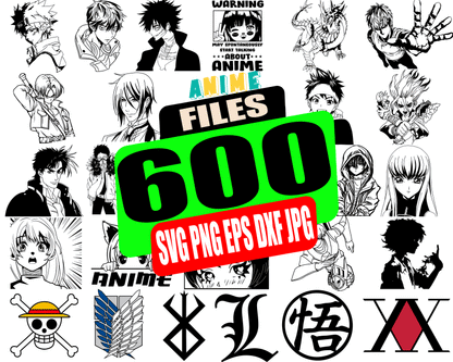 Anime Manga SVG Bundle | Manga Clipart | Anime Doodles | Japanese Art SVG Files | Cricut & Silhouette Compatible