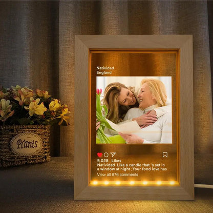 Personalized Instagram Led Night Lamp Picture Frame Night Light - GiftUpp