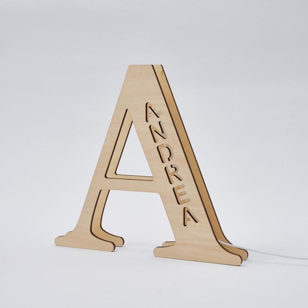 Personalized Name Wooden Letter Night Light 28CM - GiftUpp