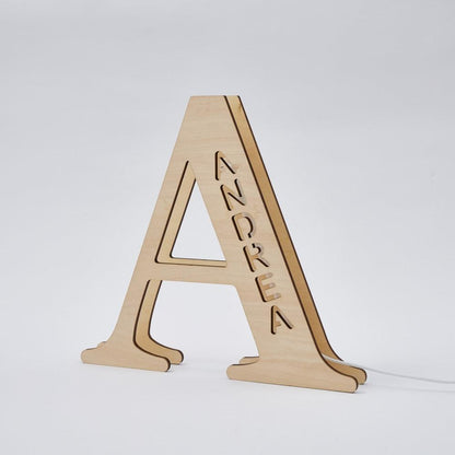 Personalized Name Wooden Letter Night Light 28CM - GiftUpp