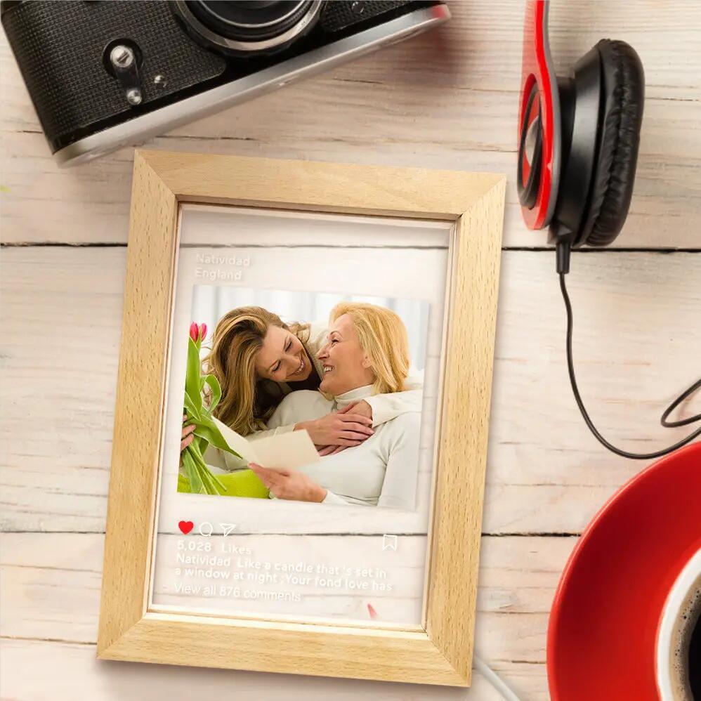 Personalized Instagram Led Night Lamp Picture Frame Night Light - GiftUpp