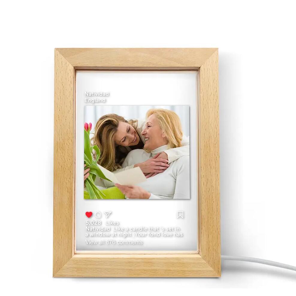 Personalized Instagram Led Night Lamp Picture Frame Night Light - GiftUpp