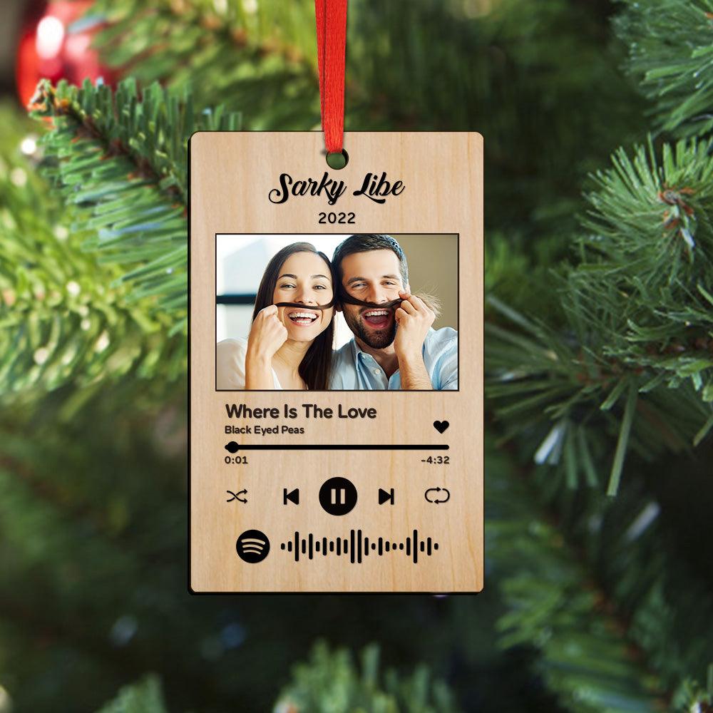 Custom Spotify Christmas Ornament Unique Gift for Christmas - GiftUpp