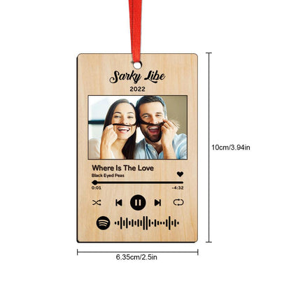 Custom Spotify Christmas Ornament Unique Gift for Christmas - GiftUpp