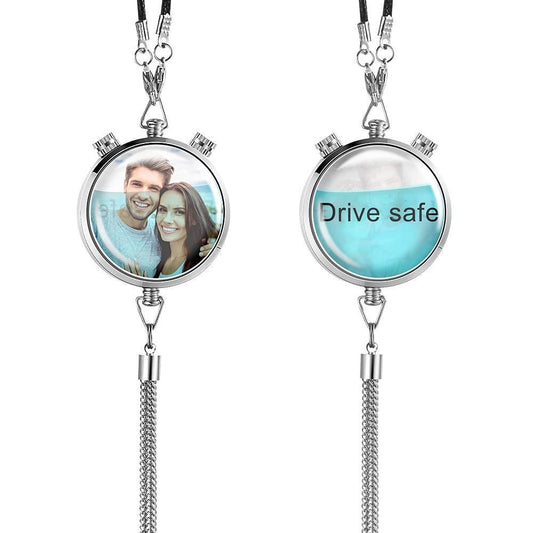 Custom Photo Air Freshener Perfume Box Pendant for Car Gift Personalized Hanging Air Freshener with Picture Text - GiftUpp