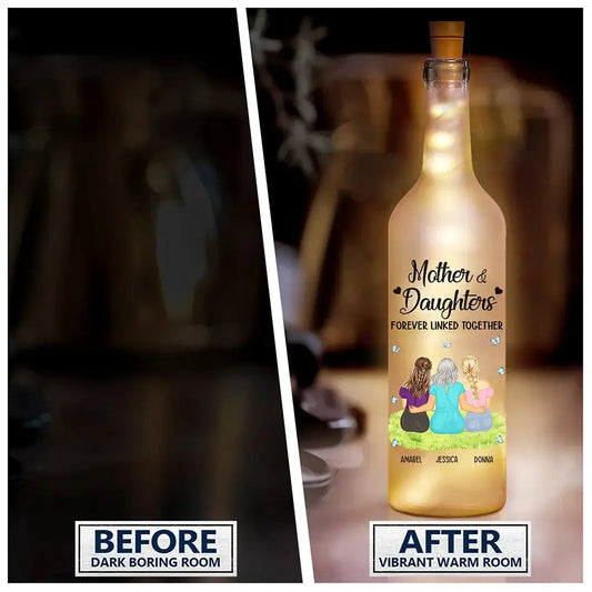 LED Bottle Lamp Personalised