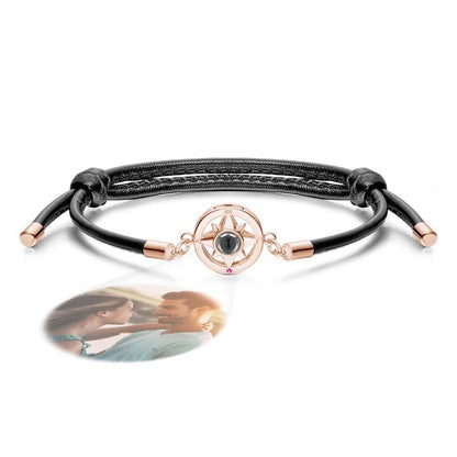 Custom Projection Bracelet Compass Trendy Simple Gifts for Men - GiftUpp