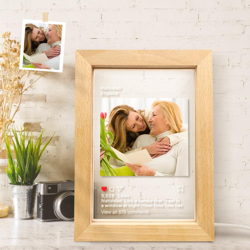 Personalized Instagram Led Night Lamp Picture Frame Night Light - GiftUpp