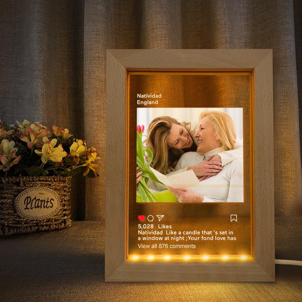 Personalized Instagram Led Night Lamp Picture Frame Night Light - GiftUpp