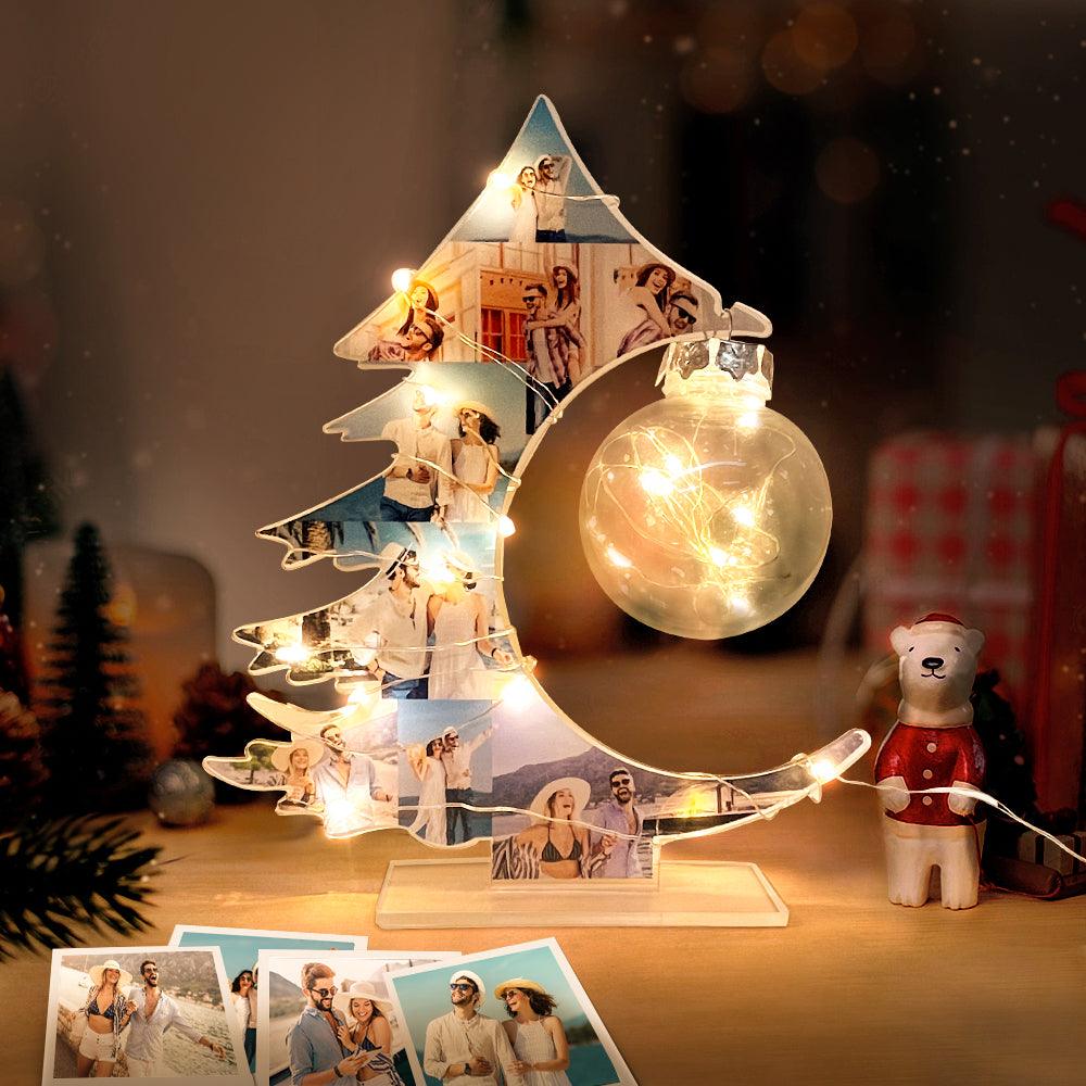 Custom Photo Night Light Personalized Christmas Tree Lamp Home Decor Gift - GiftUpp