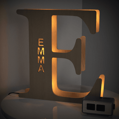 Personalized Name Wooden Letter Night Light 28CM - GiftUpp