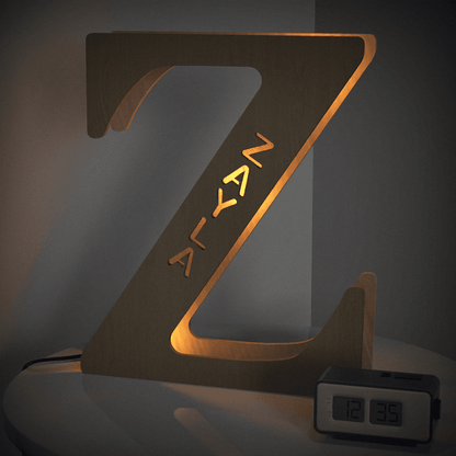 Personalized Name Wooden Letter Night Light 28CM - GiftUpp